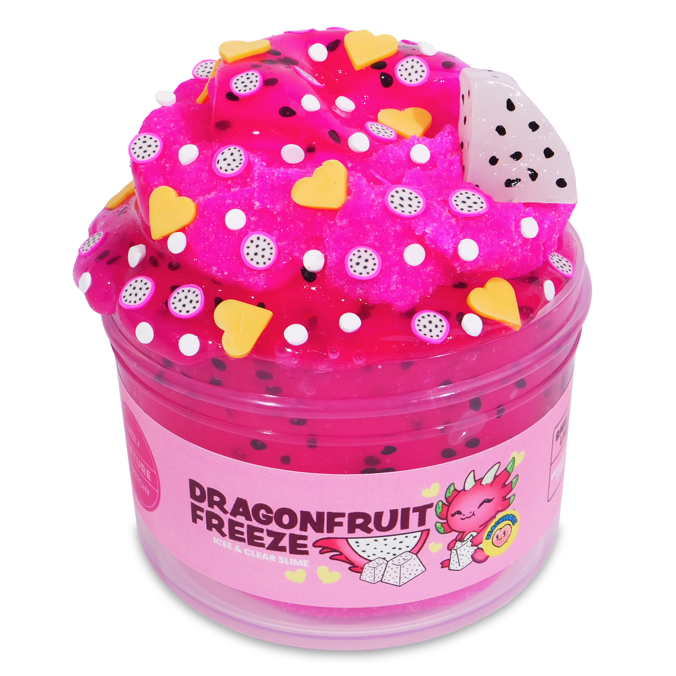 Dragonfruit Scented Slime with Icee Texture & Charms