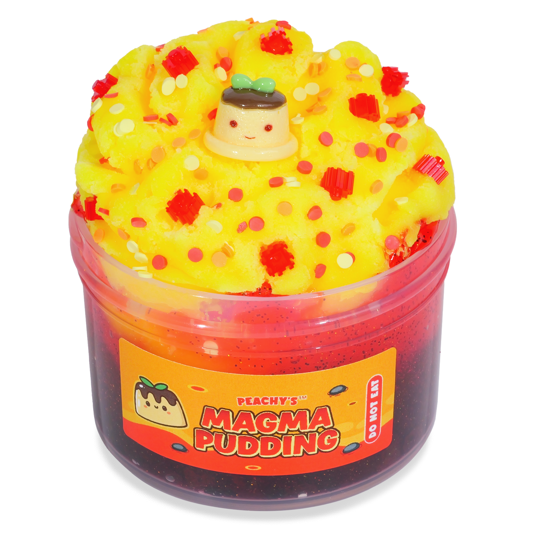Magma Pudding Slime - Spicy Mango Scented with Crunchy Rocks