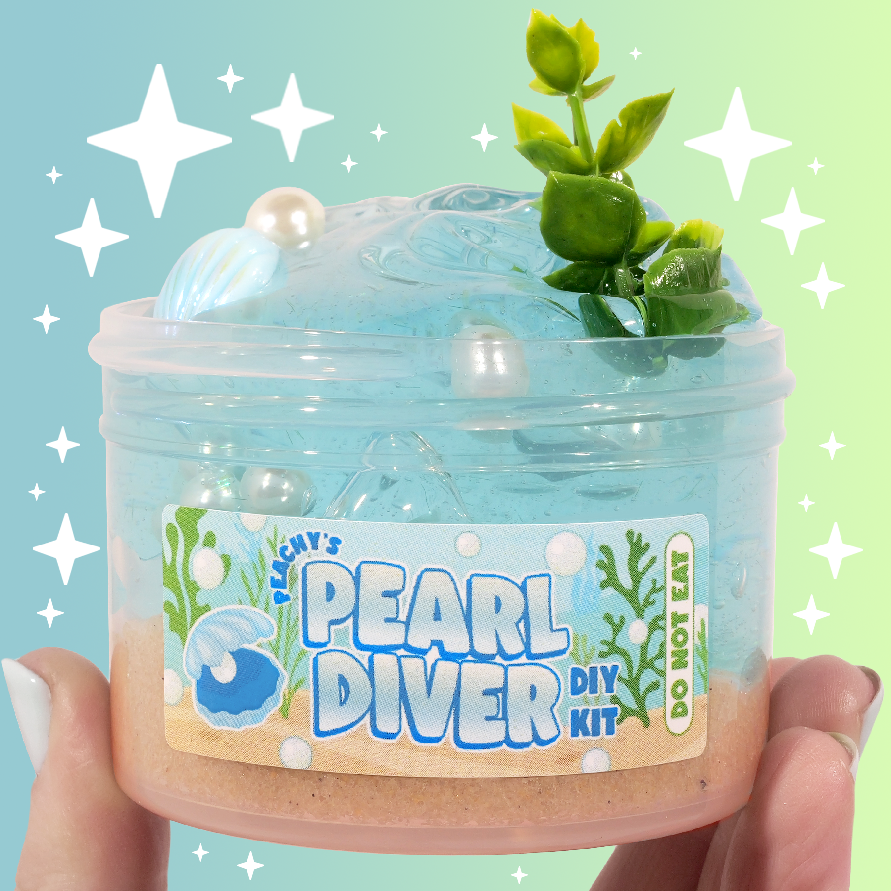 Pearl Diver DIY Slime Kit with Ocean Breeze Scent & Charms