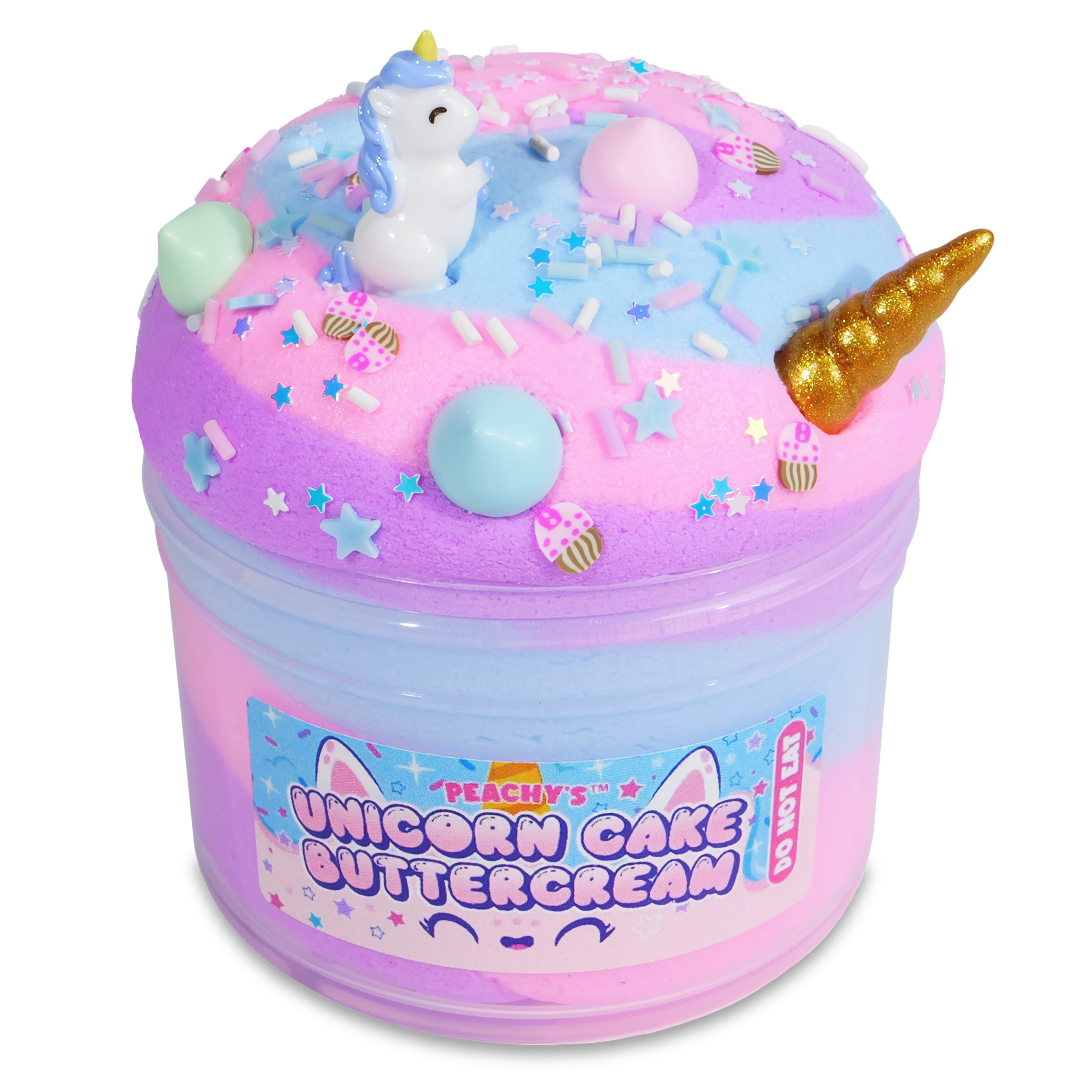 Unicorn Buttercream Slime with Charms & Sprinkles – Cotton Candy Scent