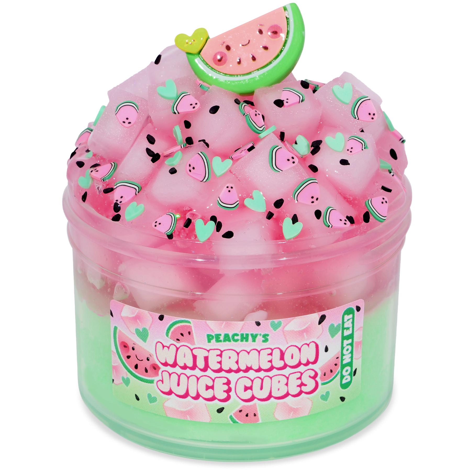 Watermelon Scented Slime with Jelly Cubes & Charms